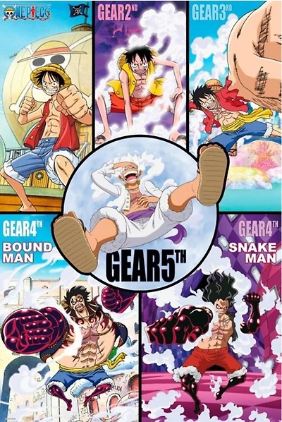One Piece - Wanted Gears History - NEW