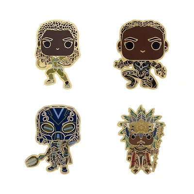 BLACK PANTHER:PIN SET 4 PC - NEW