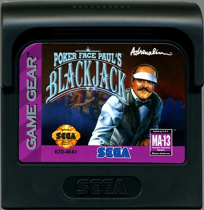 POKER FACE:PAULS BLACKJACK - Sega Game Gear - USED
