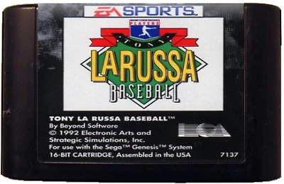 TONY LA RUSSA BASEBALL - Sega Genesis - USED