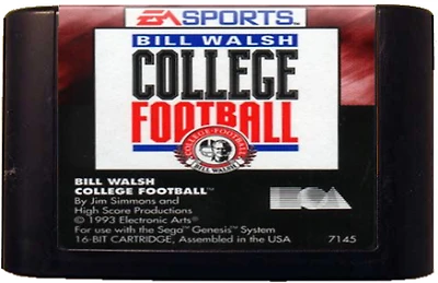 BILL WALSH COLLEGE FOOTBALL - Sega Genesis - USED