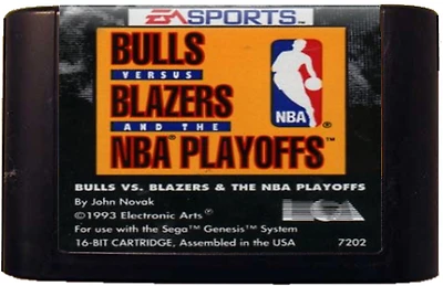 BULLS VS BLAZERS AND THE NBA - Sega Genesis - USED