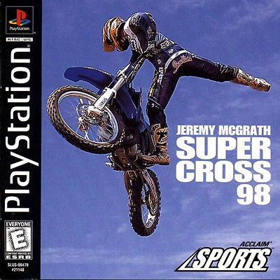 JEREMY MCGRATH:SUPERCROSS 98 - Playstation (PS1) - USED