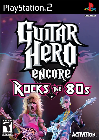 GUITAR HERO ENCORE:ROCK THE 80 - Playstation 2 - USED