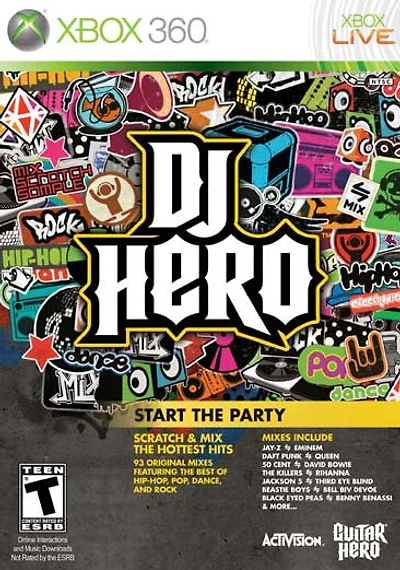 DJ Hero (sw) - Xbox 360 - USED