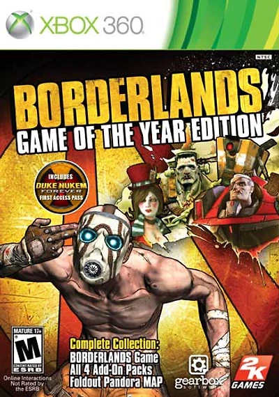 BORDERLANDS:GOTY ED - Xbox 360 - USED