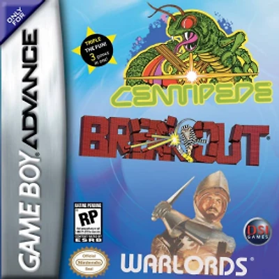 CENTIPEDE:BREAKOUT WARLORDS - Game Boy Advanced - USED