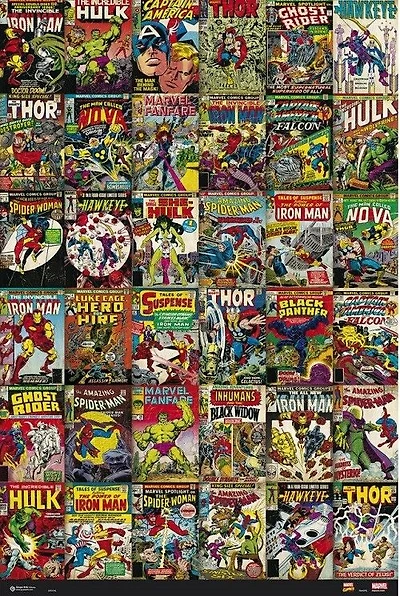 Marvel Comic Book Covers - NEW