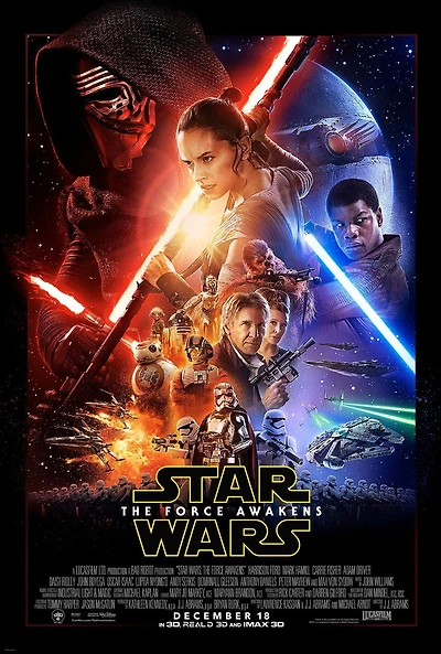 Star Wars Episode 7 Force Awakens One Sheet - NEW
