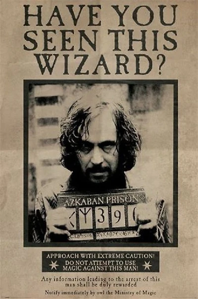 Harry Potter - Wanted Sirius Black* - NEW
