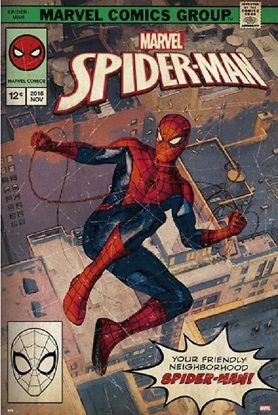 Spider Man - Comic Book Cover - NEW