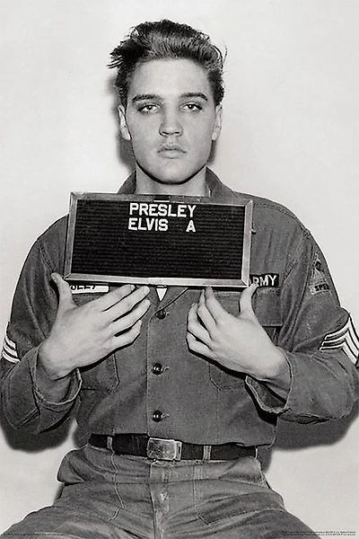 Elvis - Enlistment Photo - NEW