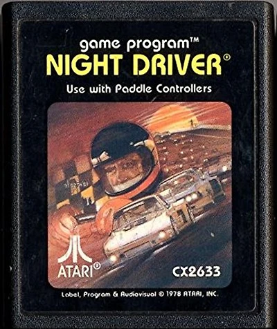 NIGHT DRIVER - Atari 2600 - USED