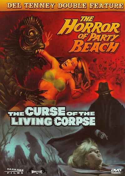 Del Tenney Double Feature: The Curse of the Living Corpse / The Horror of Party Beach - NEW
