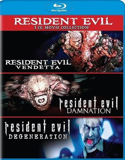 Resident Evil: Damnation / Resident Evil: Degeneration / Resident Evil: Vendetta - NEW