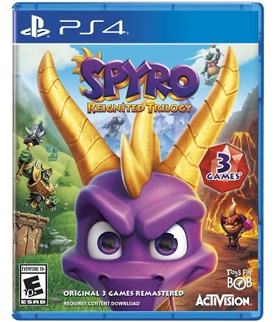 Spyro Reignited Trilogy (Spyro/Spyro 2/Year Of The Dragon) - Playstation 4 - USED
