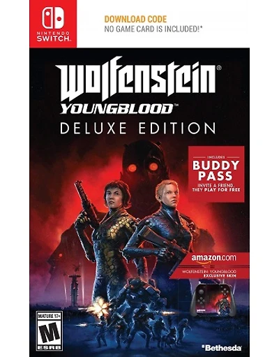 Wolfenstein: Youngblood Deluxe Edition (Download Code Only) - Nintendo Switch - NEW