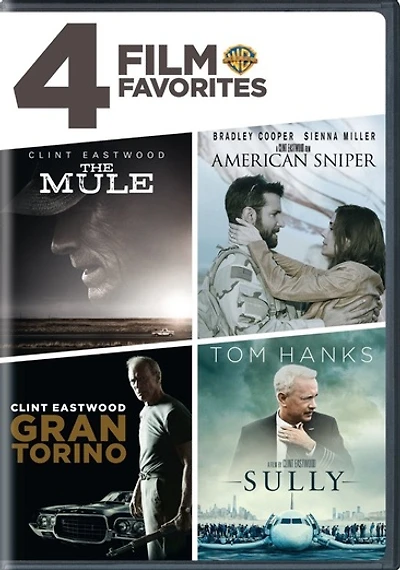 4 Film Favorites: The Mule / Gran Torino / American Sniper / Sully - NEW