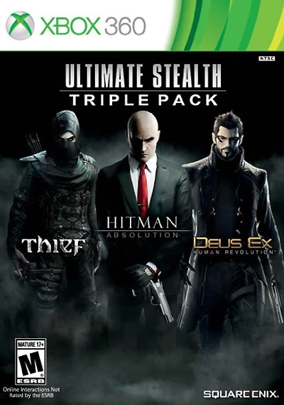 Ultimate Stealth Triple Pk (Hitman Absolution/Deus Ex/Thief) (3 discs) - Xbox 360 - USED