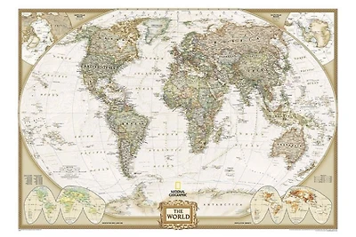 Nat Geo Executive World Map - NEW