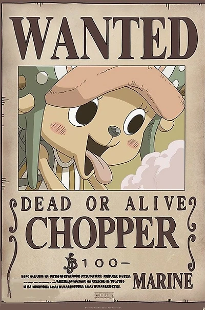 One Piece - Wanted Chopper - NEW
