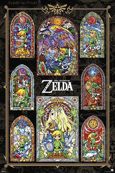 Zelda - Stained Glass Collage - NEW