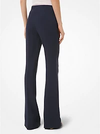Double Crepe Sablé Flared Trousers