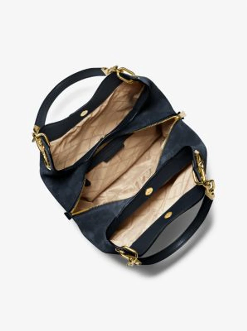 Lillie Large Suede Shoulder Bag