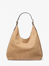 Nolita Large Nubuck Hobo Shoulder Bag