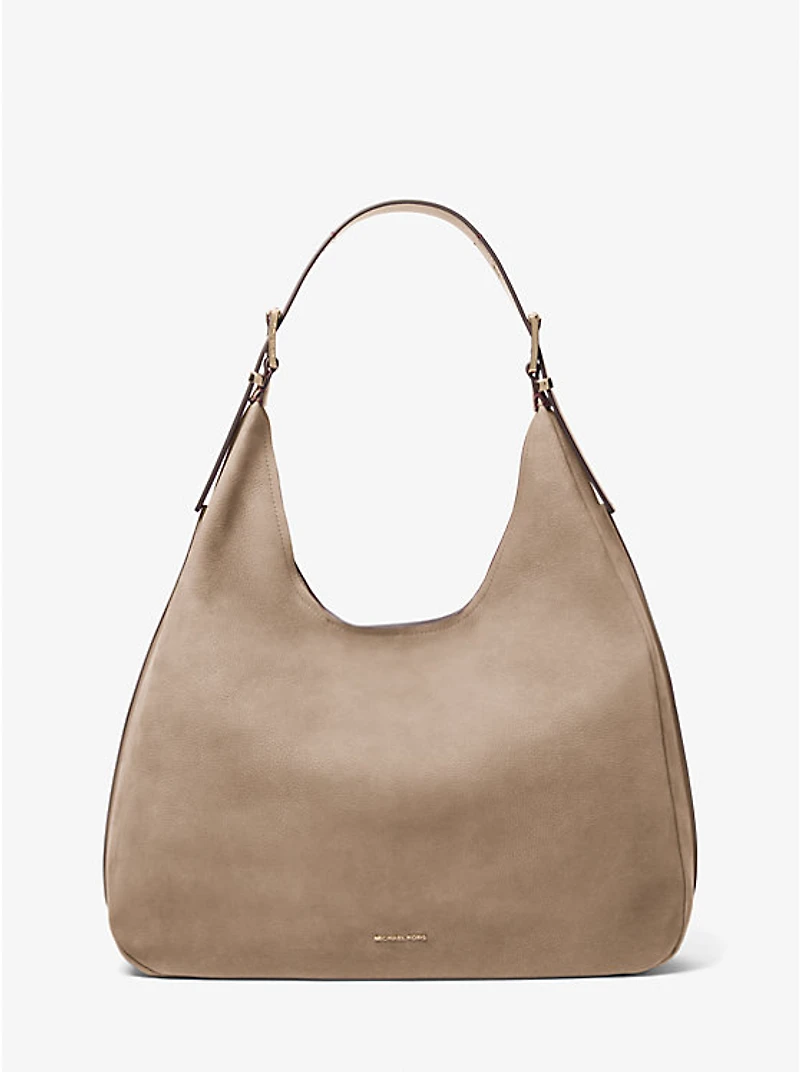 Nolita Large Nubuck Hobo Shoulder Bag