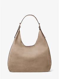 Nolita Large Nubuck Hobo Shoulder Bag