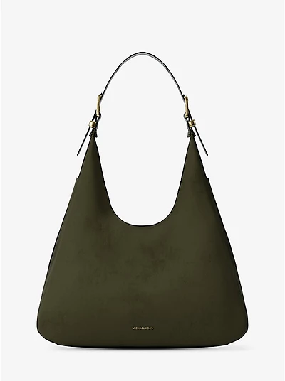Nolita Large Nubuck Hobo Shoulder Bag
