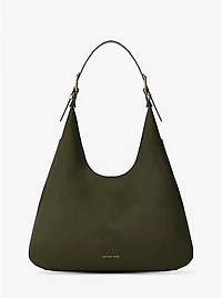 Nolita Large Nubuck Hobo Shoulder Bag