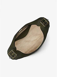 Nolita Large Nubuck Hobo Shoulder Bag