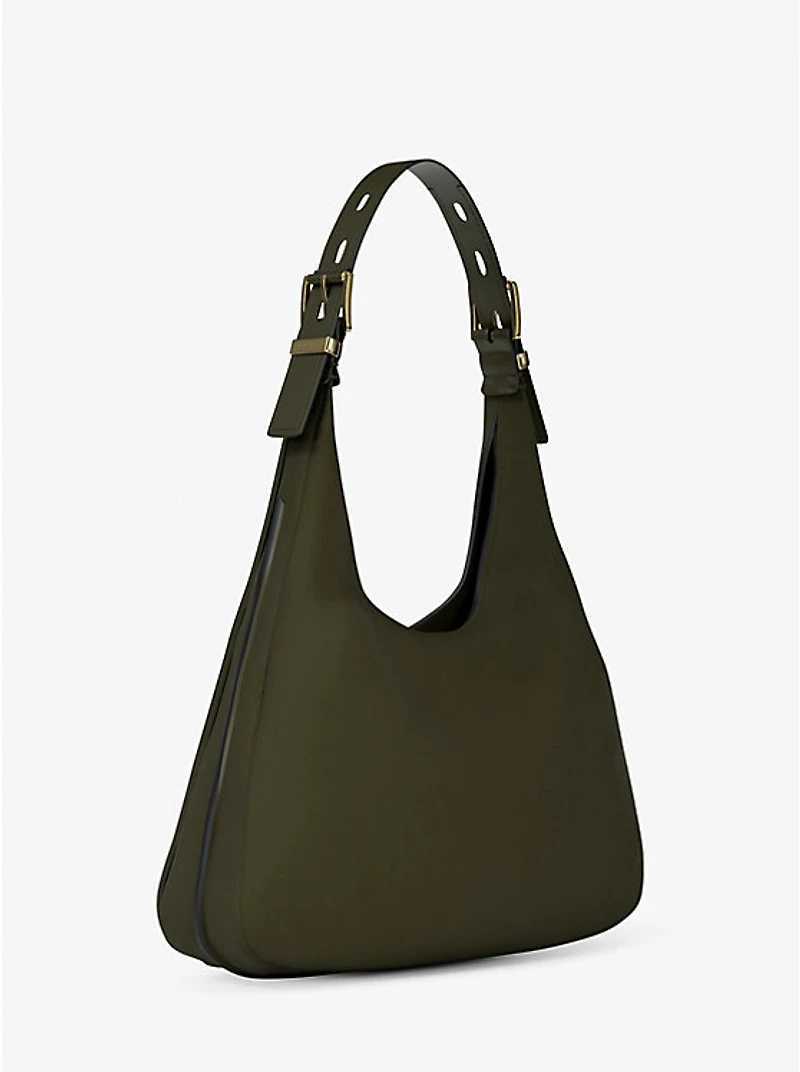 Nolita Large Nubuck Hobo Shoulder Bag