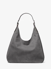 Nolita Large Nubuck Hobo Shoulder Bag
