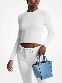 Jordi Small Leather Tote Bag
