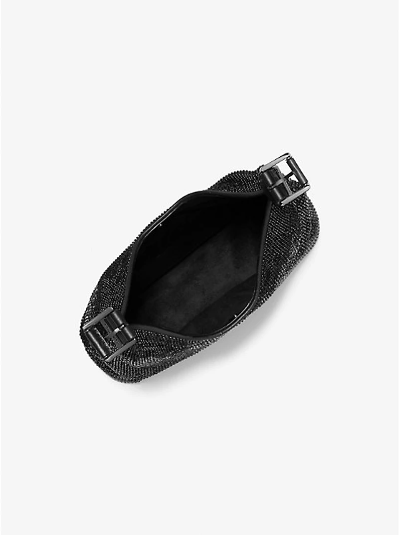 Limited-Edition Nolita Small Rhinestone Mesh Hobo Shoulder Bag