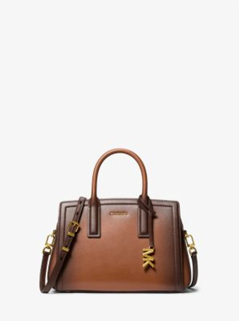 Laila Small Burnished Leather Satchel