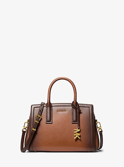 Laila Small Burnished Leather Satchel