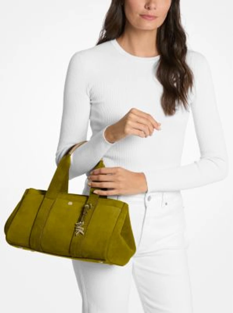 Romee Small Suede Satchel