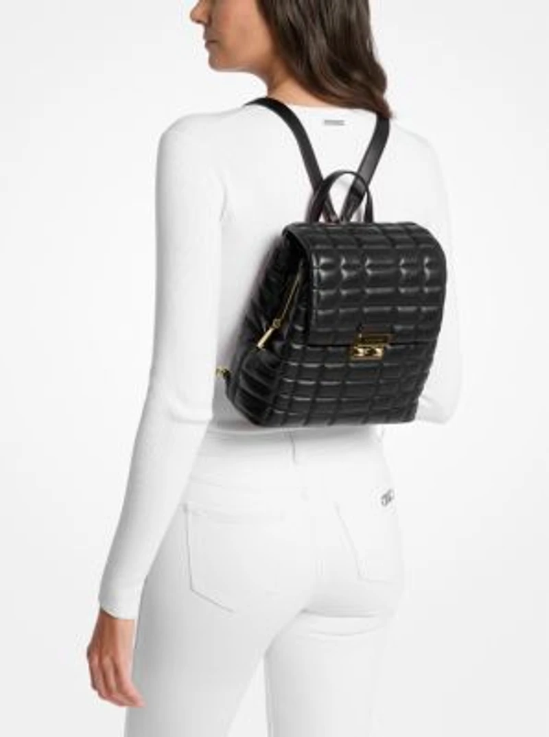 Tribeca Small Quilted Leather Backpack
