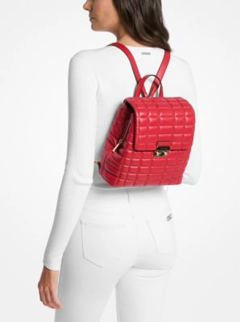 Tribeca Small Quilted Leather Backpack