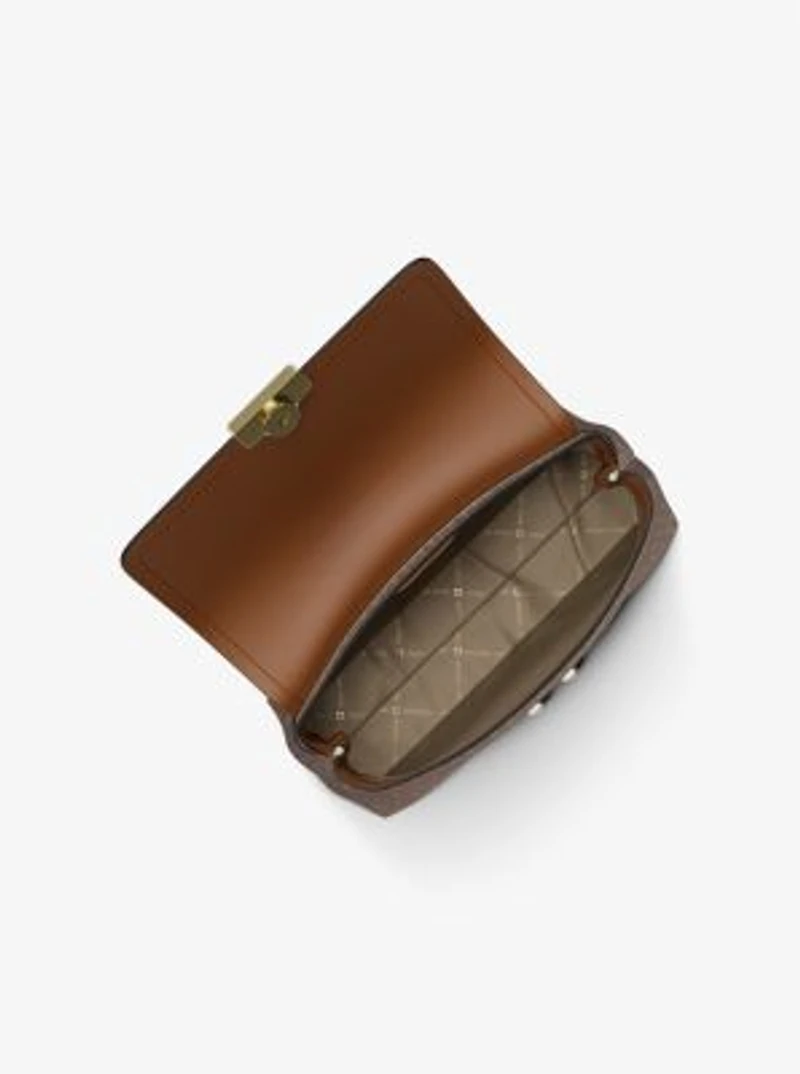 Tribeca Medium Signature Logo Satchel