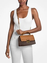Tribeca Medium Signature Logo Satchel