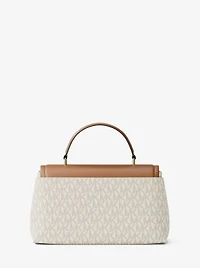 Tribeca Medium Signature Logo Satchel