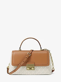 Tribeca Medium Signature Logo Satchel