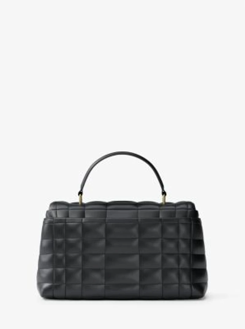 Tribeca Medium Quilted Leather Satchel