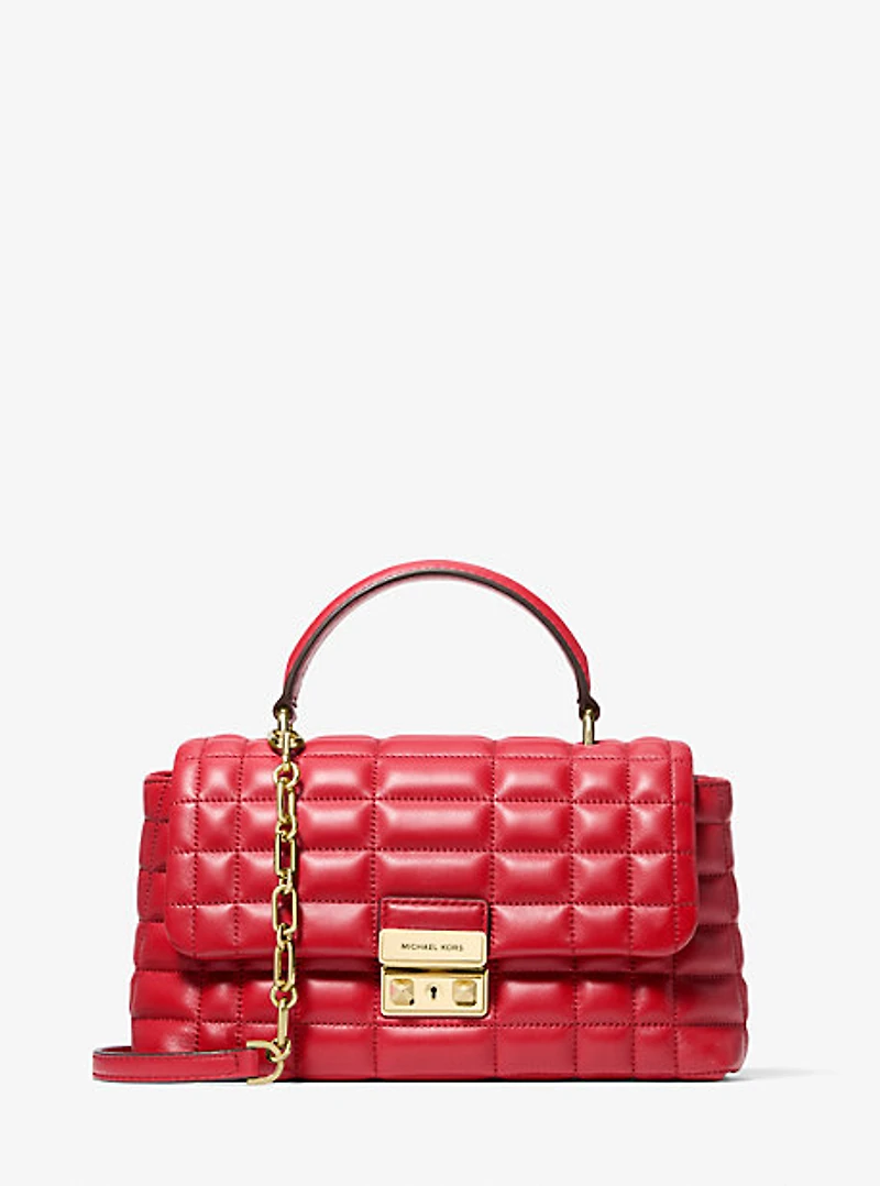 Tribeca Medium Quilted Leather Satchel