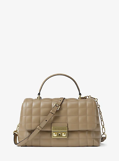 Tribeca Medium Quilted Leather Satchel